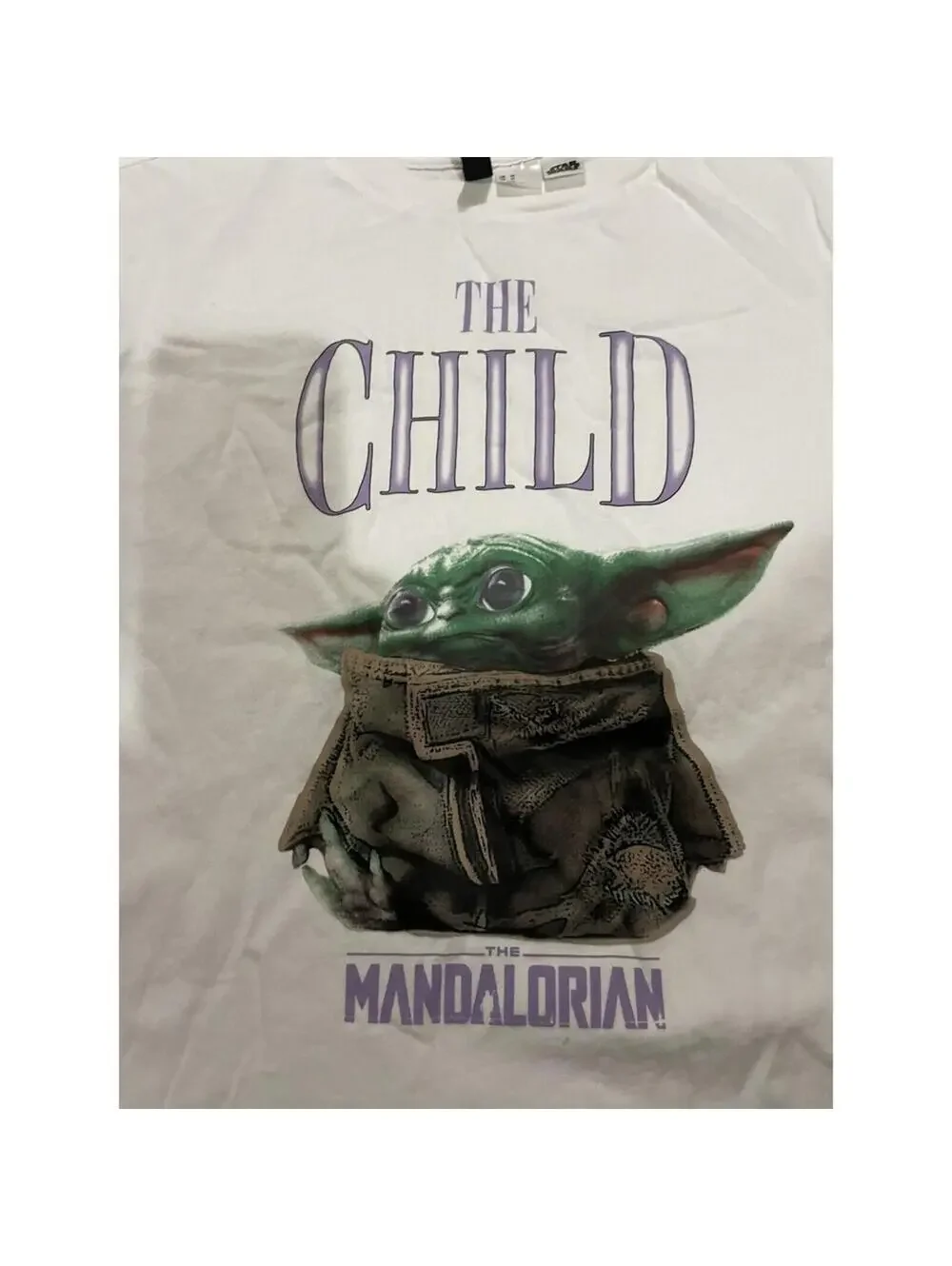 NWOT Junior's Divided by H&M the mandalorian child Star Wars t-shirt M MEDIUM